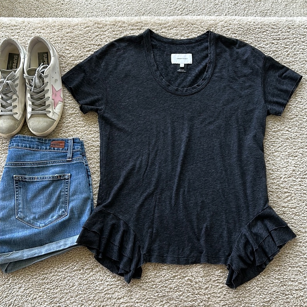 Current/Elliott Distressed Tee - Picture 1 of 7